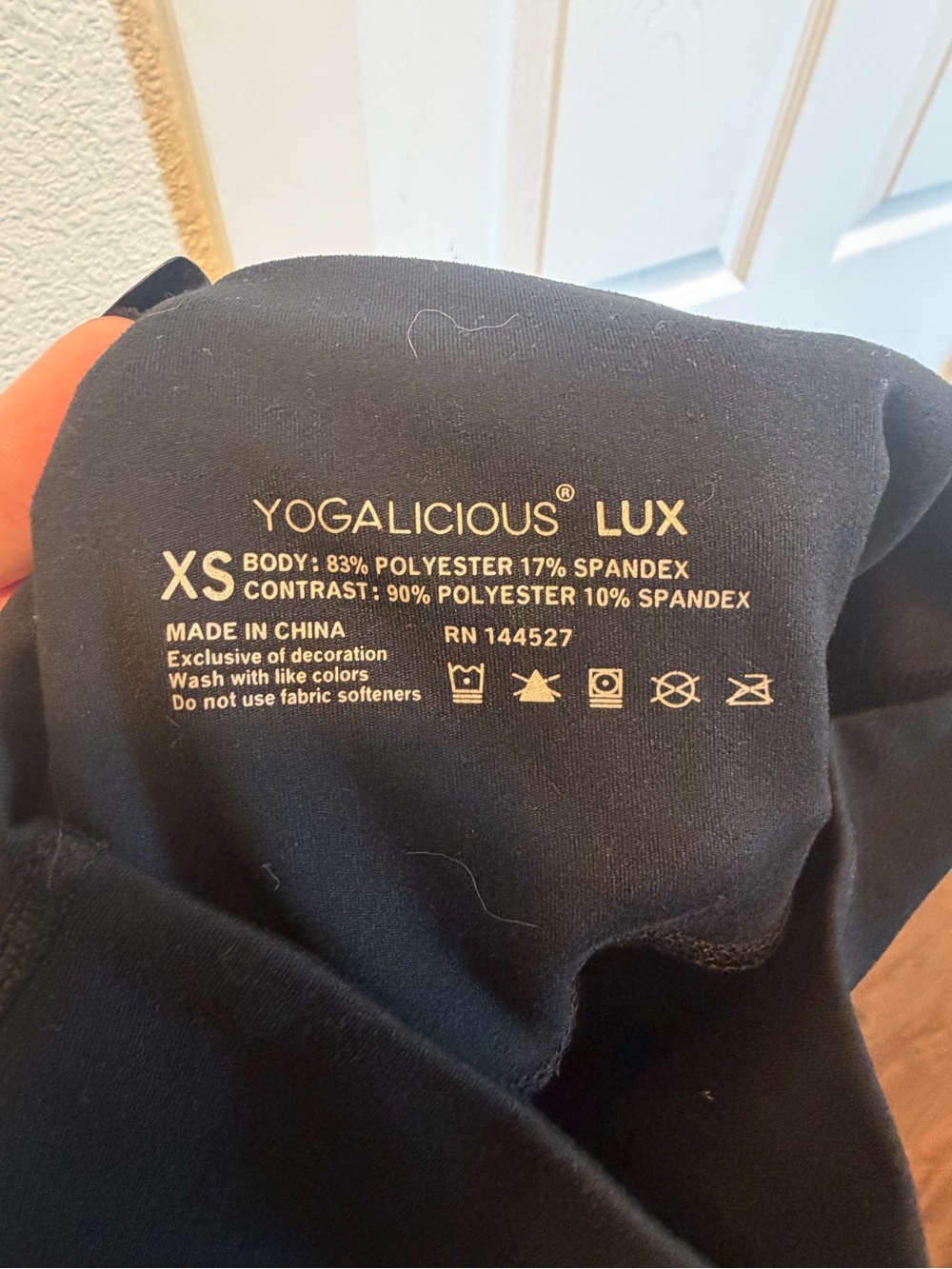 Yogalicious Lux XS Black Active Leggings